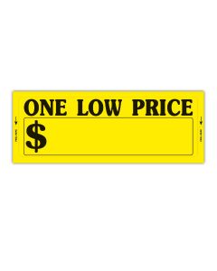 "One Low Price" Window Stickers